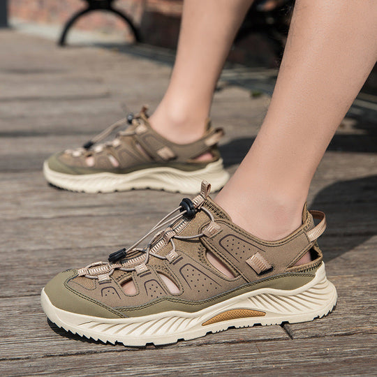 Herren Sportliche Wander-Sandalen mit rutschfester Sohle und verstellbarem Riemen