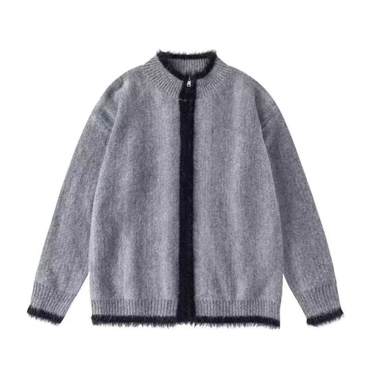 Herren Modische Strickjacke mit barthematischen Akzenten Shop Nory