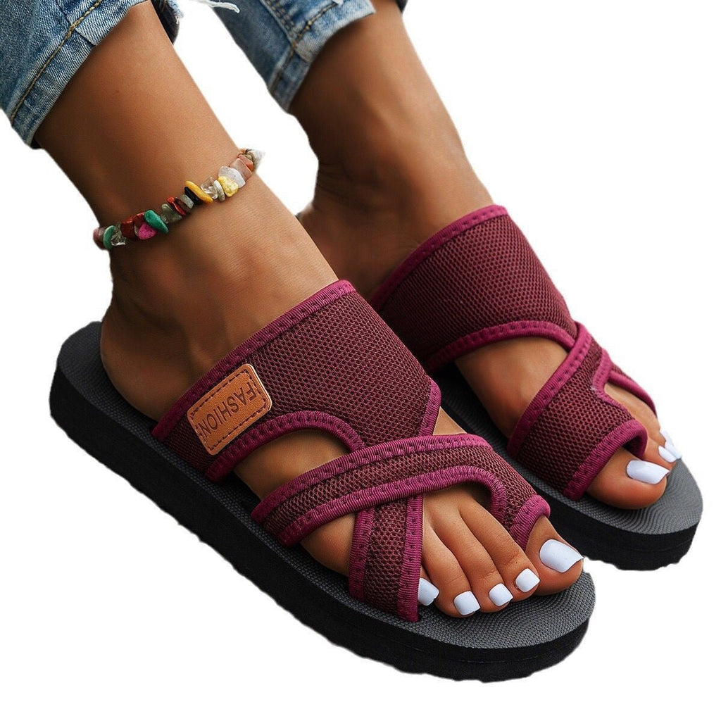 Damen modische Komfort-Sandalen mit verstellbaren Riemen Shopnory