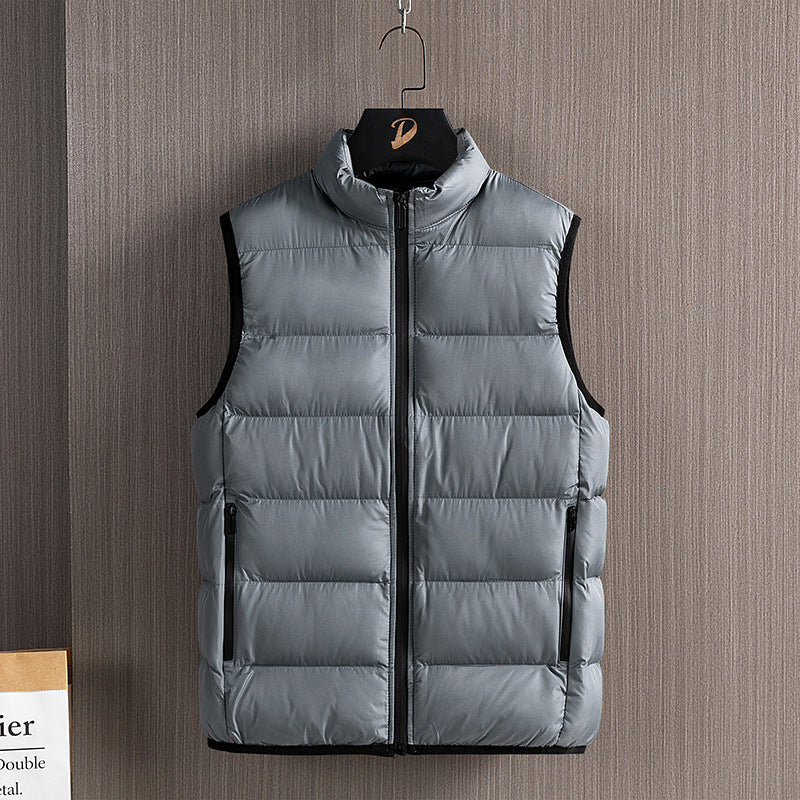 Herren Slim-Fit ultraleichte Stepp-Thermoweste mit hochschließendem Kragen und wasserabweisenden Reißverschlüssen Shop Nory