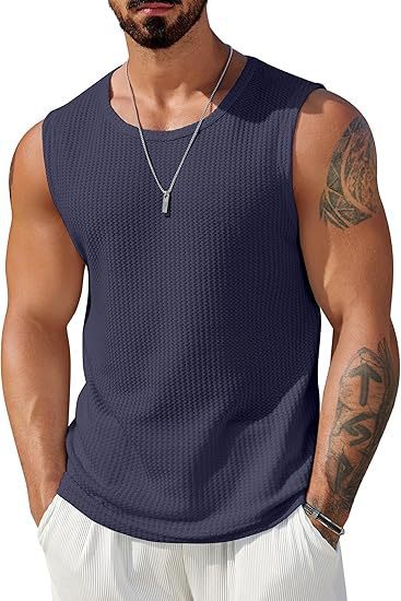 Herren Sportliches Tanktop mit atmungsaktiver Wabenstruktur ShopNory