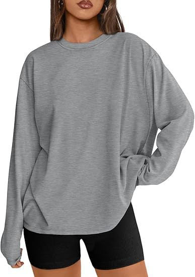 Damen Oversize-Sweatshirt mit Rundhalsausschnitt und verlängertem Saum Shop Nory