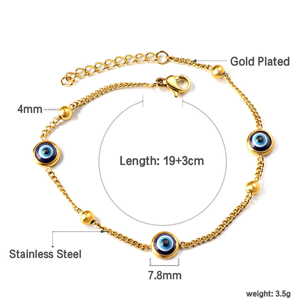 Damen Armband mit farbenfrohen Perlen und hochwertiger Edelstahl-Kette Shop Nory