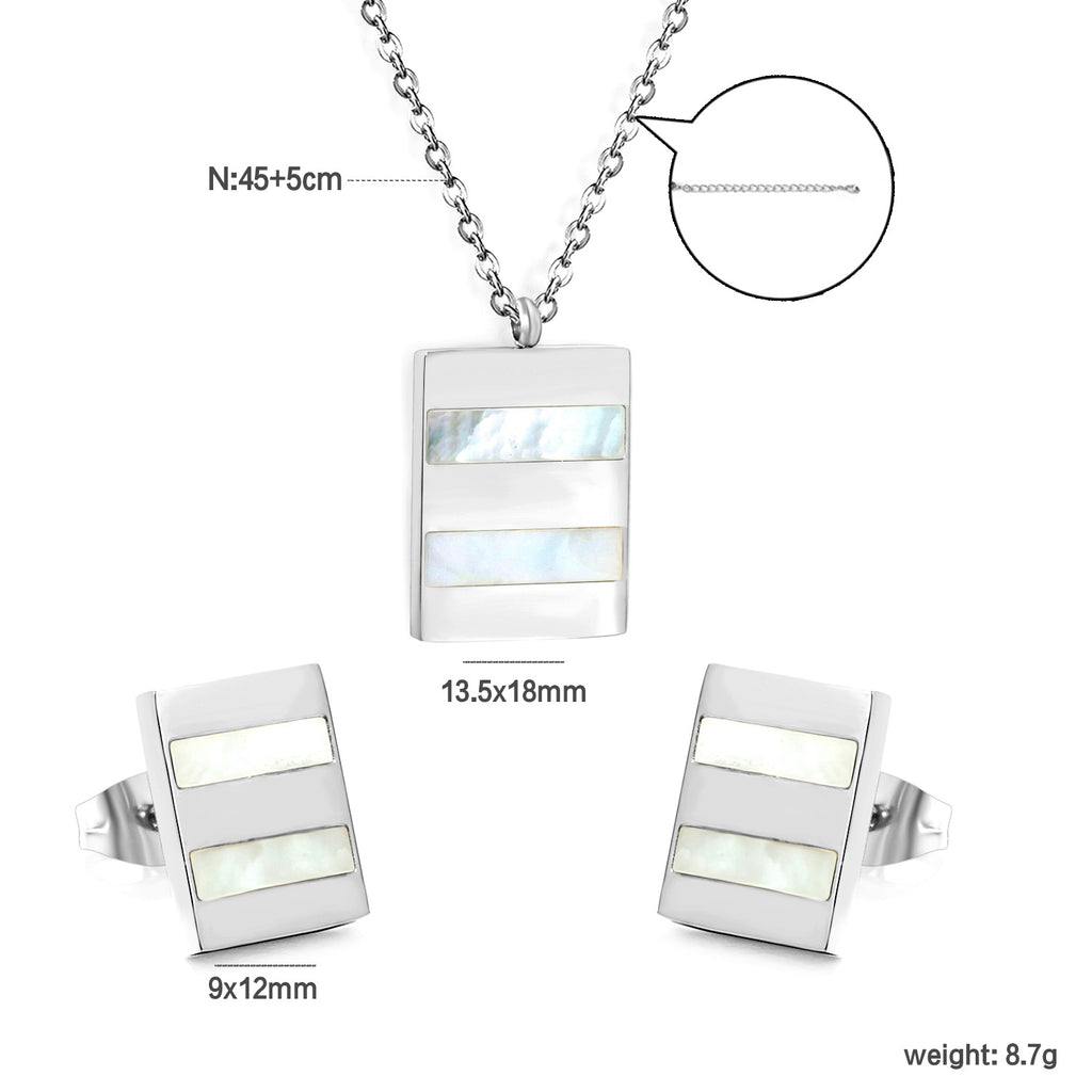 Damen Schmuckset mit Herz-Anhänger und passenden Ohrsteckern Shop Nory