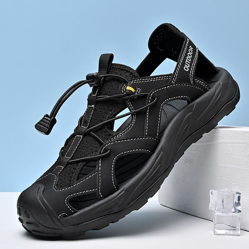 Damen Sportliche Wassersandalen mit flexibler Schnellschnürung und rutschfester Sohle