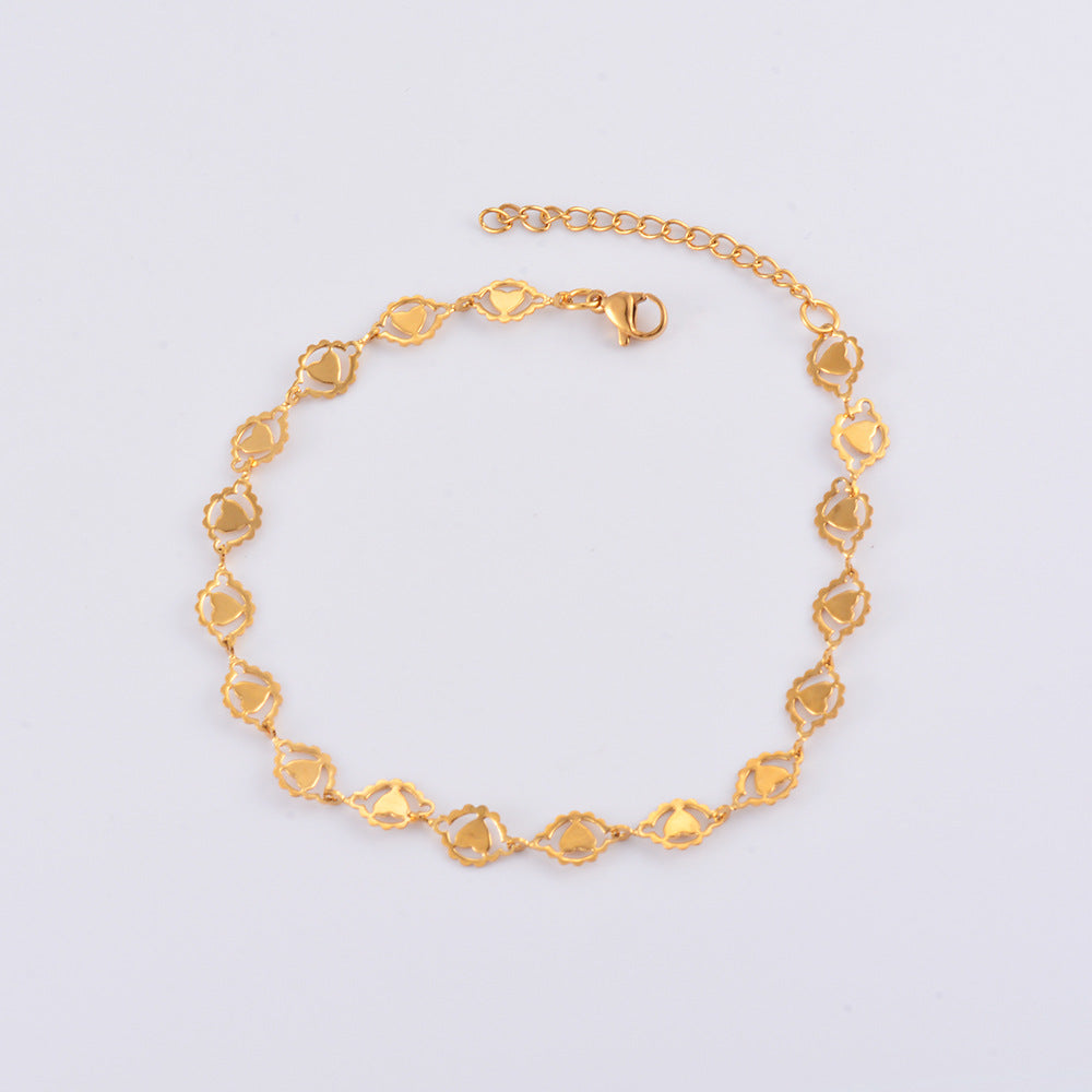Damen Schlüsselarmband aus hochwertigem Edelstahl mit filigranem Design Shop Nory