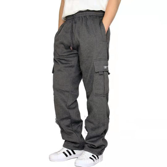 Herren lässige Cargo-Jogginghose mit Tunnelzugbund und aufgesetzten Cargotaschen Shop Nory