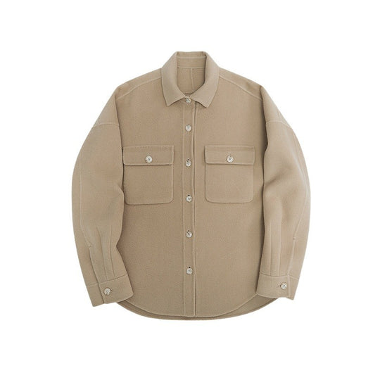 Herren Overshirt aus Wollmix mit überschnittener Schulter und aufgesetzten Brusttaschen Shop Nory