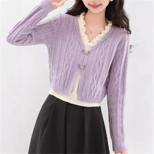 Damen Strickjacke mit V-Ausschnitt Shop Nory