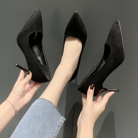 Damen Stiletto-Pumps mit Veloursfinish, gepolsterter Komfortinnensohle und schlankem Absatz Shop Nory