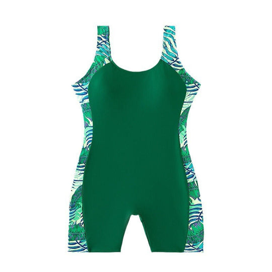 Damen Einteiler Badeanzug mit floralem Seitendesign Shopnory