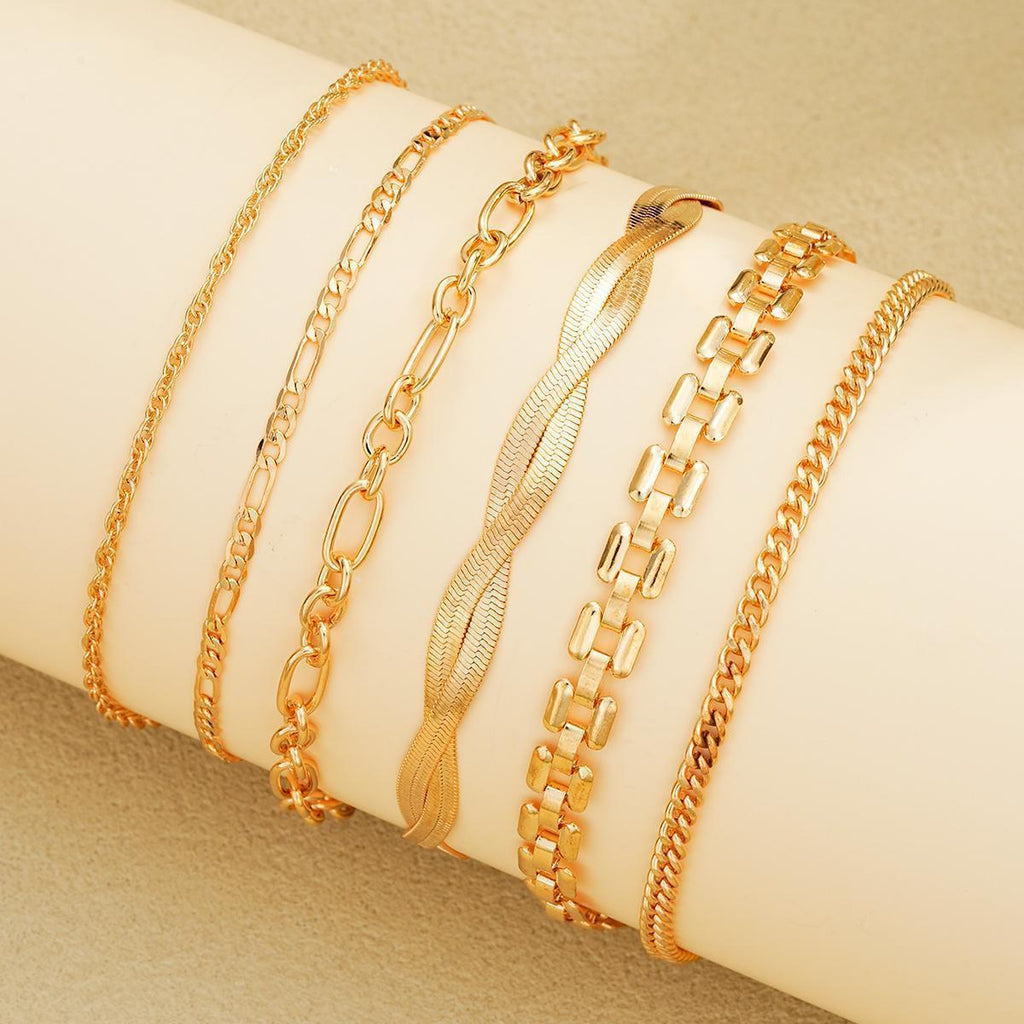 Damen Armband-Set mit eleganten Kettenmustern und raffinierten Details Shop Nory