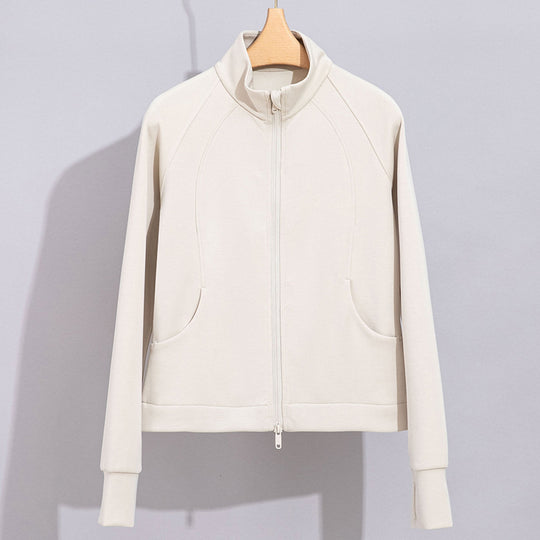 Damen Performance-Trainingsjacke mit Stehkragen und Daumenloch Shop Nory