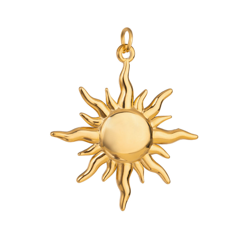 Damen Anhänger mit filigranem Sonnendesign aus hypoallergenem Edelstahl Shop Nory