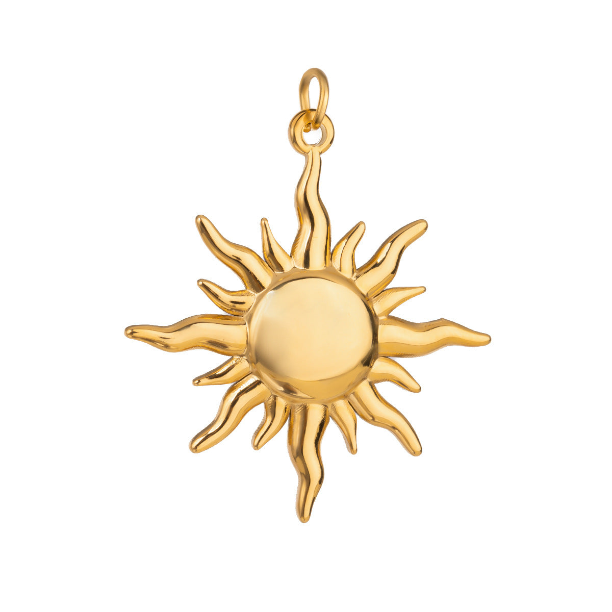 Damen Anhänger mit filigranem Sonnendesign aus hypoallergenem Edelstahl Shop Nory