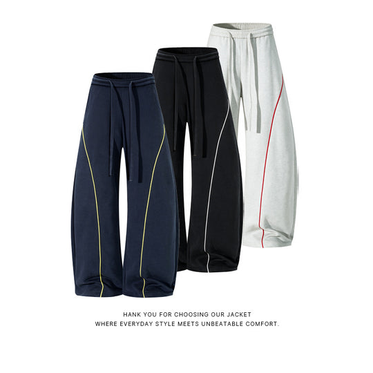 Herren Bequeme Sport-Jogginghose mit elastischem Bund und Kontraststreifen Shop Nory