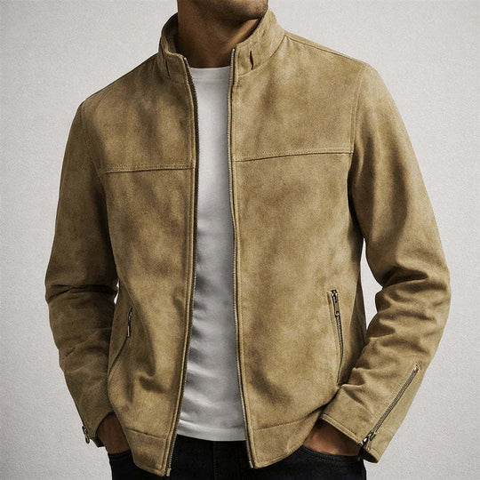 Herren Modische und Bequeme Suede Jacke