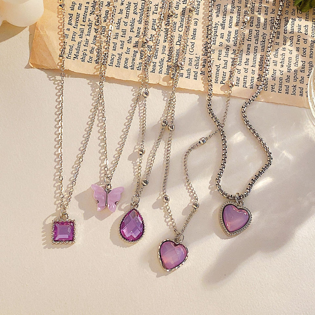 Damen Halskettenset mit bunten Anhängern und hochwertigen Details Shop Nory