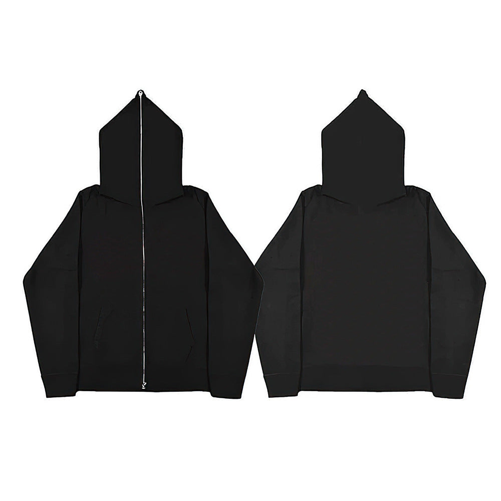 Unisex nan Kapuzenjacke mit durchgehendem Reißverschluss, doppellagiger Kapuze und Kängurutaschen Shop Nory