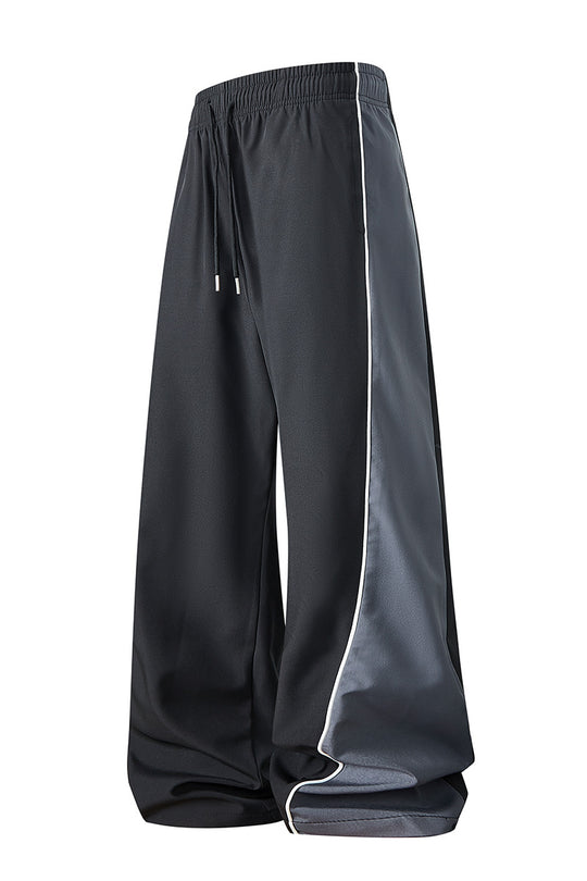 Herren Extrabreite Trackpants mit glänzenden Seiteneinsätzen & Kontrastpaspel Shop Nory
