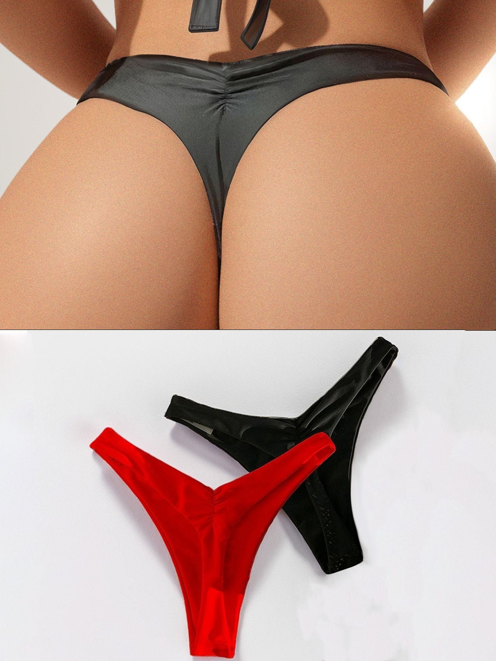 Damen Hochgeschnittener Bikini mit seitlichen BindShopnoryändern