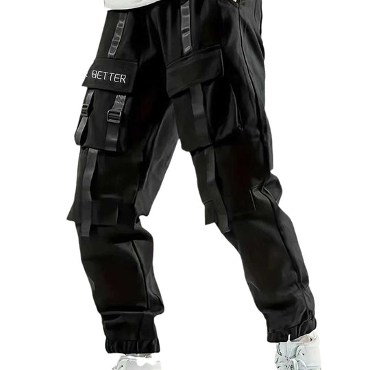 Herren Multifunktionale Cargo-Jogginghose mit Klapp‑ und Gurt-Details Shop Nory