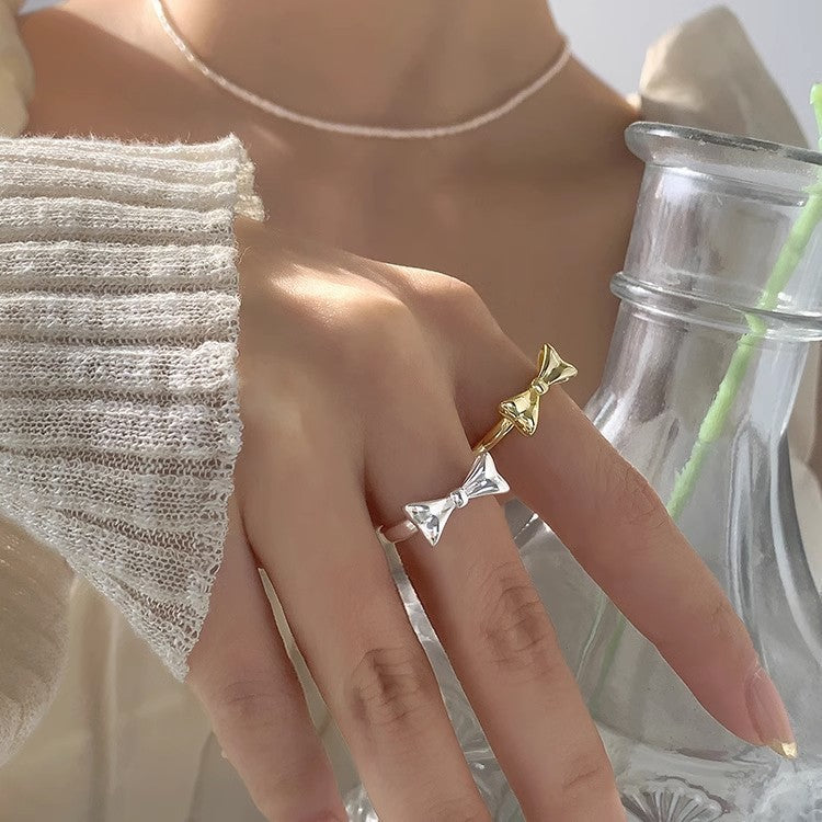 Damen Offener Ring mit kunstvollem Schleifen-Design Shop Nory