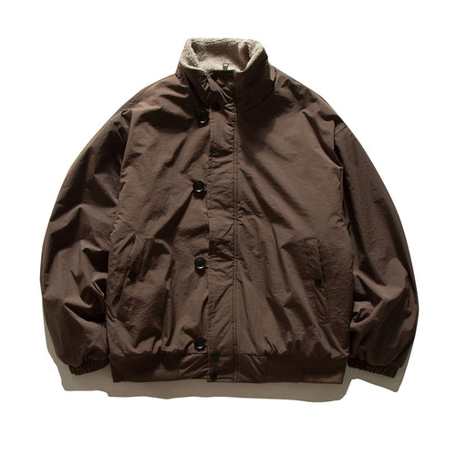 Herren Kurz geschnittene Thermo‑Blousonjacke mit hochgeschlossenem Sherpa‑Kragen Shop Nory
