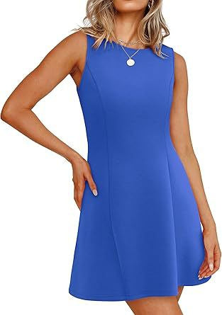 Damen ärmelloses A-Linien Kleid mit zeitlosem Schnitt