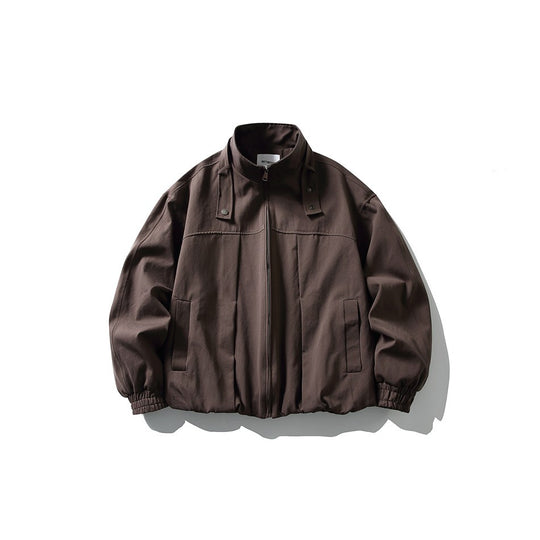 Herren Boxy-Blousonjacke im Overshirt-Stil mit Stehkragen und Riemen-Detail Shop Nory
