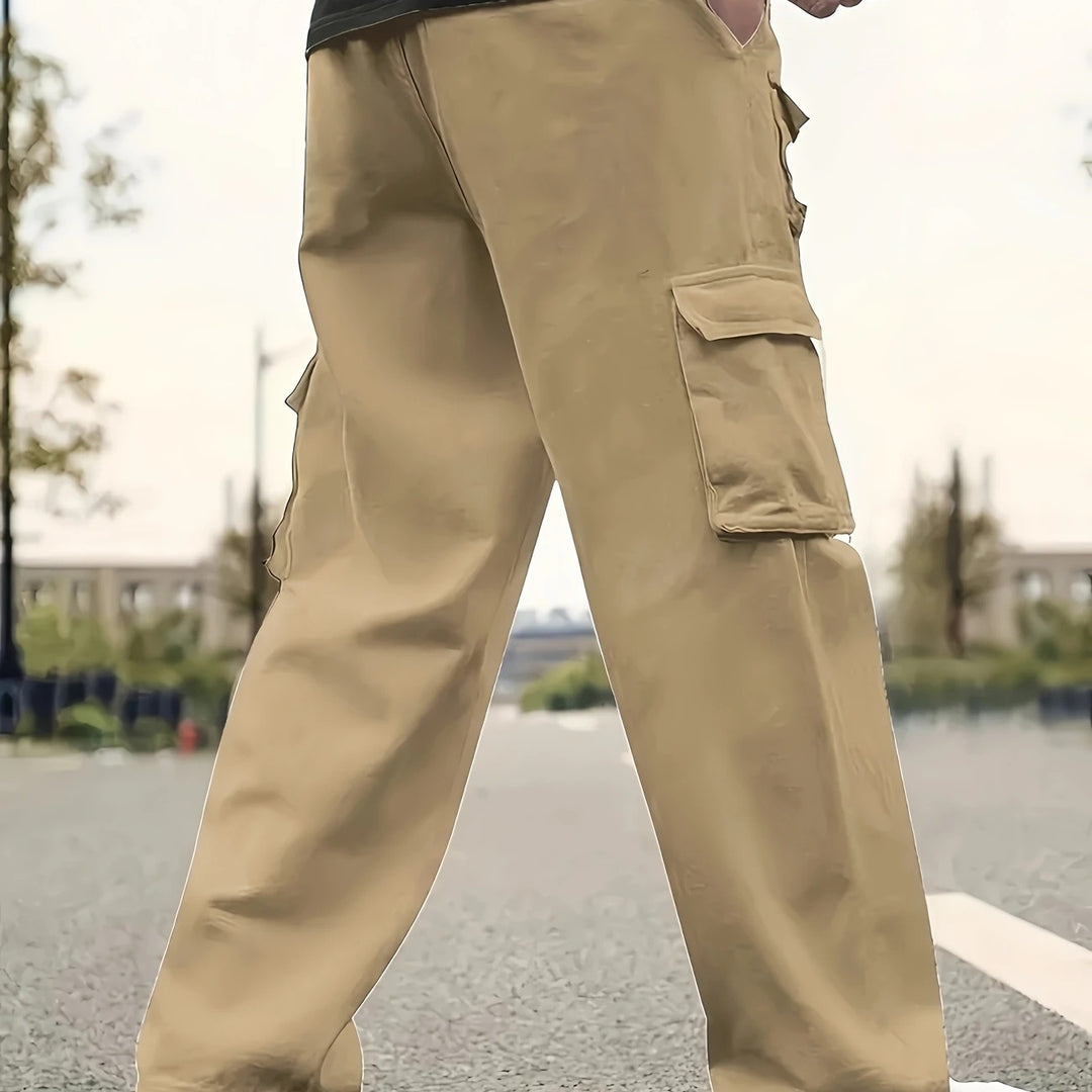 Herren Utility-Cargohose mit mehreren Klapp- und Reißverschlusstaschen Shop Nory