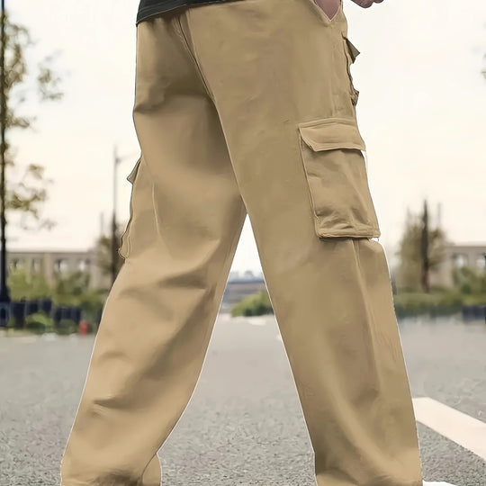 Herren Utility-Cargohose mit mehreren Klapp- und Reißverschlusstaschen Shop Nory