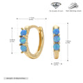 Damen Ohrhänger mit funkelnden Opal-Steinen und hochwertigem 925 Sterling Silber Shop Nory