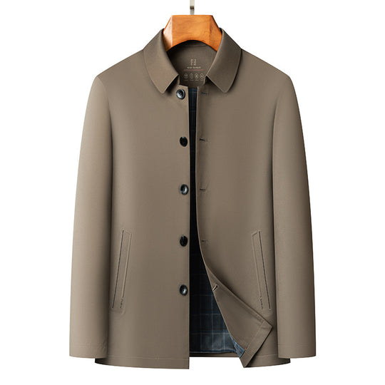 Herren Kurzmantel mit minimalistischer Optik und kariertem Innenfutter Shop Nory