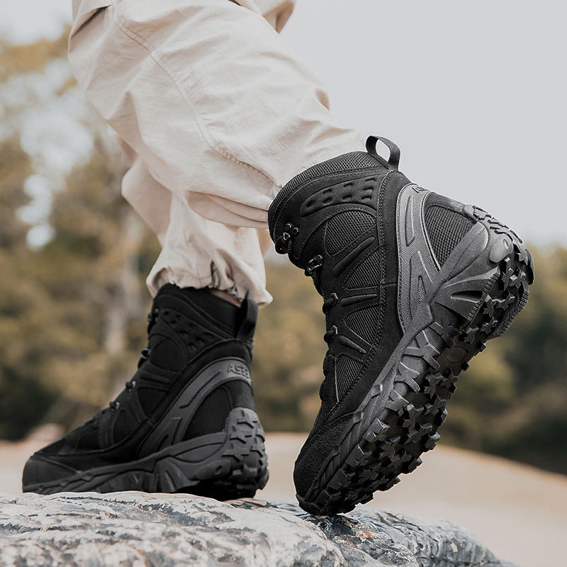 Damen Trekkingstiefel mit rutschfester Sohle und atmungsaktivem Obermaterial
