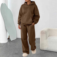 Dunkelbraun, große Größe, mit Fleece-Set