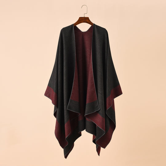 Damen Wendeponcho aus feiner Kaschmir-Mischung Shop Nory