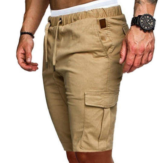 Herren Cargo-Shorts mit elastischem Bund und praktischen Taschen