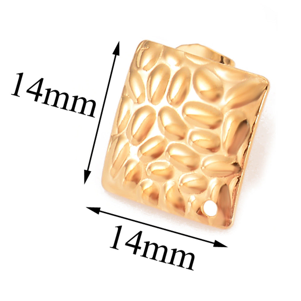 Damen Ohrstecker mit strukturiertem Runddesign Shop Nory