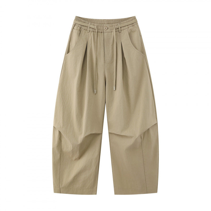 Unisex Weite Lagenhose mit ballonförmiger Silhouette, hoher Leibhöhe und Kordelzug Shop Nory