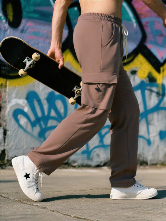 Herren Sportliche Cargo-Hose mit praktischen Taschen und elastischem Bund