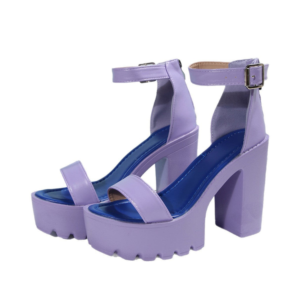 Damen Hochhackige Sandalen mit komfortablem Plateau