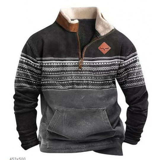Herren Modischer Hoodie mit Kapuze und maritimem Druck Shop Nory