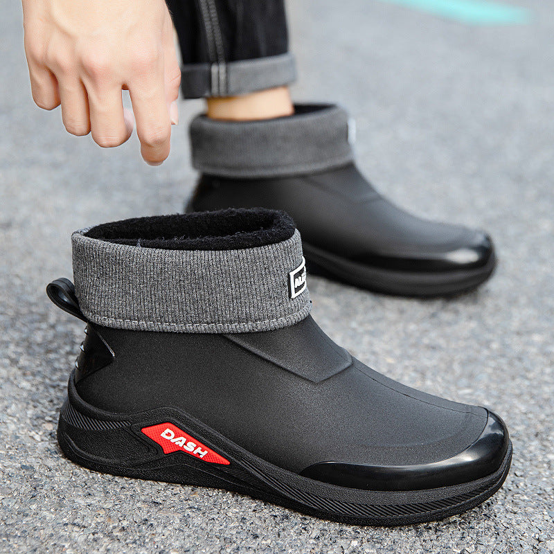 Herren wasserdichte gefütterte Kurzstiefelette mit rutschfester Profilsohle Shop Nory
