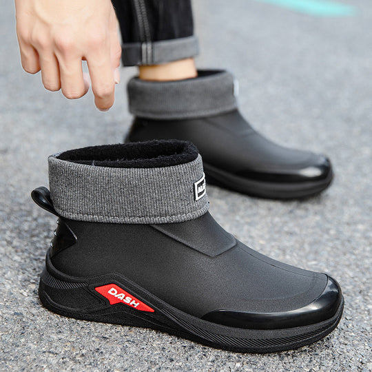 Herren wasserdichte gefütterte Kurzstiefelette mit rutschfester Profilsohle Shop Nory