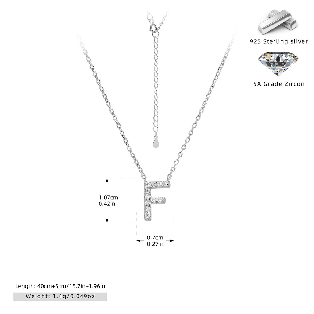 Damen Halskette mit Z-Anhänger und funkelnden Zirkonia Shop Nory