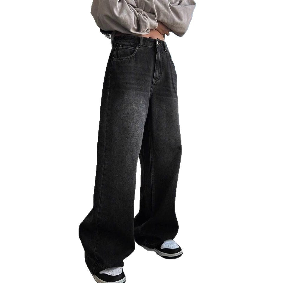 Damen Weite Jeanshose im modernem Schnitt mit elegantem Design