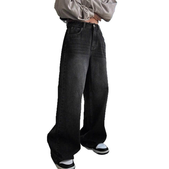 Damen Weite Jeanshose im modernem Schnitt mit elegantem Design