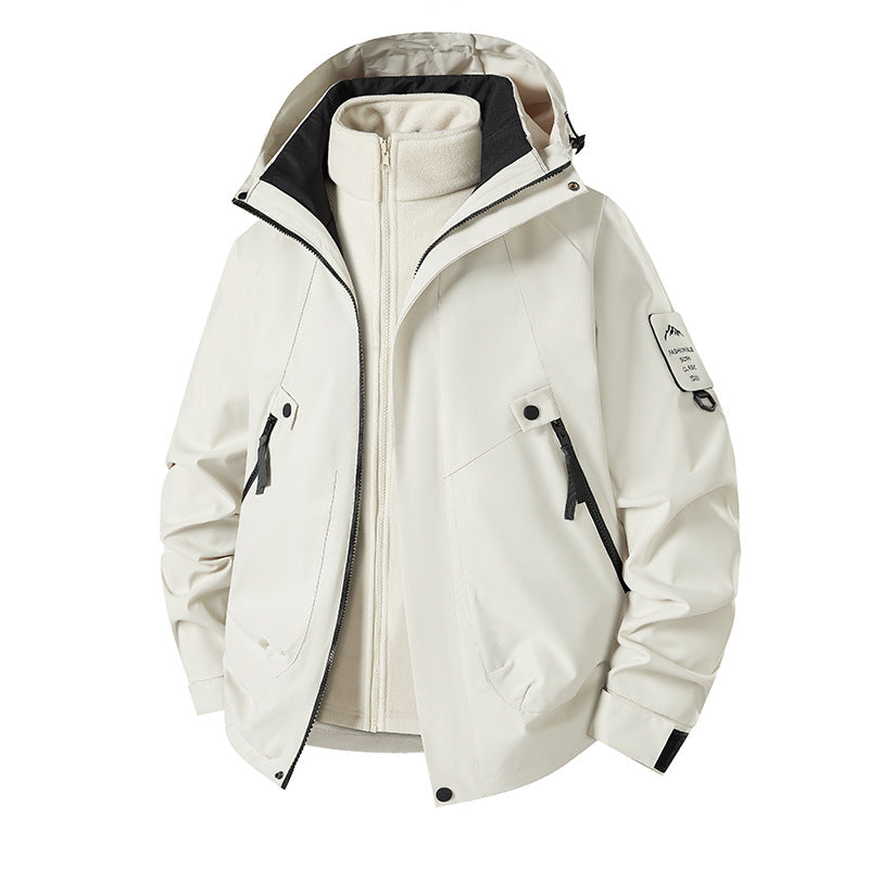 Herren 3‑in‑1 Softshell-Parka mit abnehmbarer Fleece-Innenjacke und technischer Kapuze Shop Nory