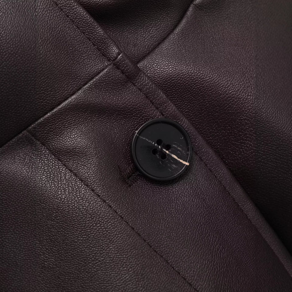 Damen Kurzjacke aus veganer Lederoptik im Boxy-Oversize-Schnitt Shop Nory